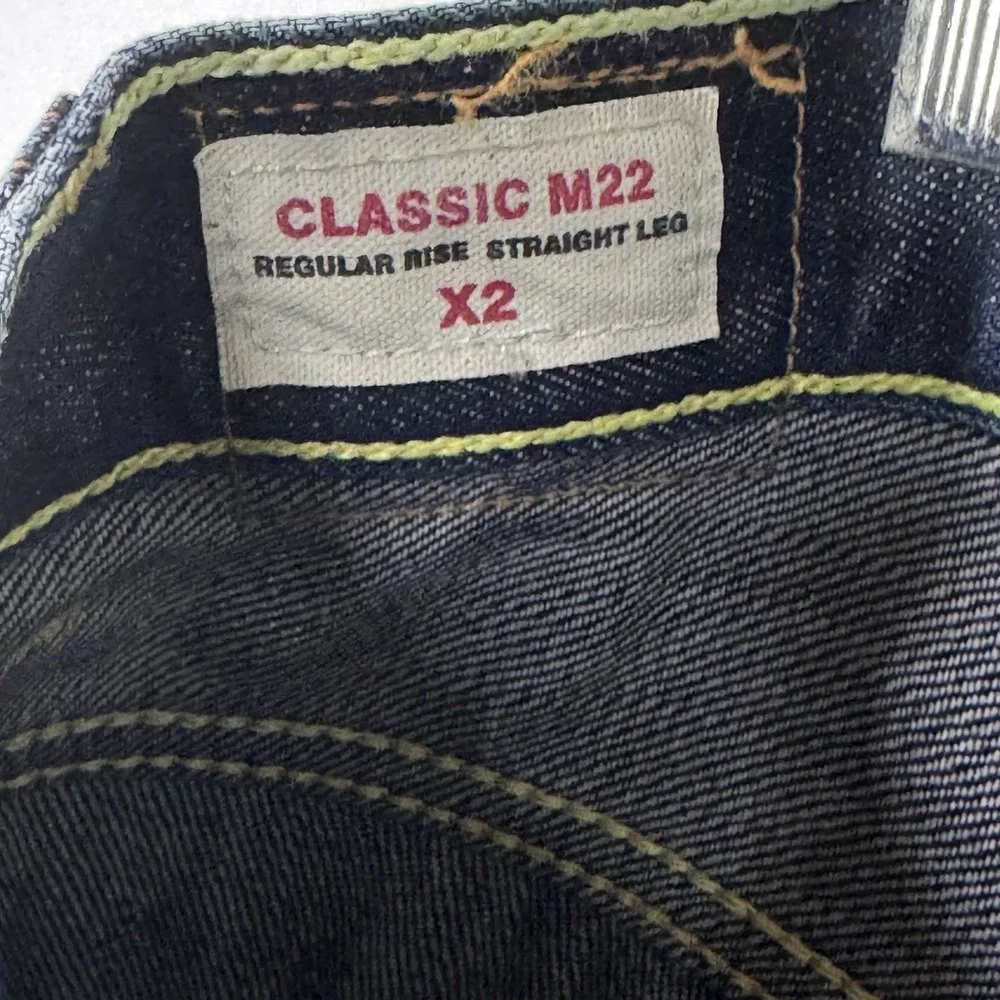 X2 Quality Denim Men's Jeans Size 36L x 34L Blue Classic Straight Regular Fit - Picture 6 of 13